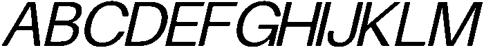 Oblique ttf (400) Font UPPERCASE
