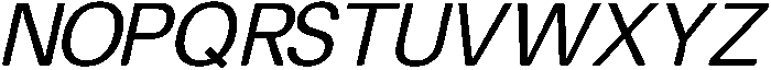 Oblique ttf (400) Font UPPERCASE