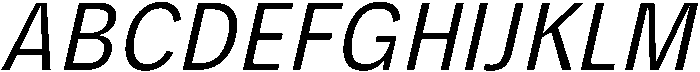 Oblique ttf (400) Font UPPERCASE