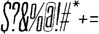 Oblique ttf (400) Font OTHER CHARS