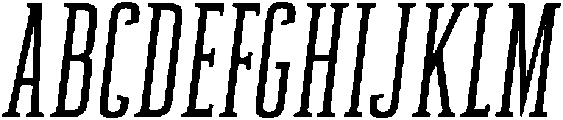 Oblique ttf (400) Font UPPERCASE