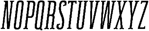 Oblique ttf (400) Font UPPERCASE
