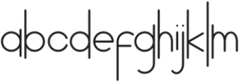 oblo light otf (300) Font LOWERCASE