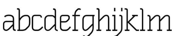 Obligado Light Font LOWERCASE