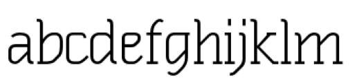 Oblique Text Light Font LOWERCASE