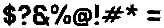OBLAR Font OTHER CHARS