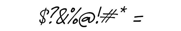 Obayani Script Font OTHER CHARS