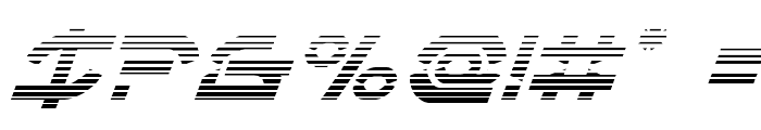 Oberon Deux Gradient Italic Font OTHER CHARS