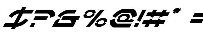 Oberon Deux Super-Italic Font OTHER CHARS