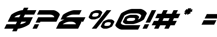 Oberon Super-Italic Font OTHER CHARS