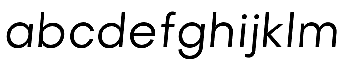 Objectivity-RegularSlanted Font LOWERCASE