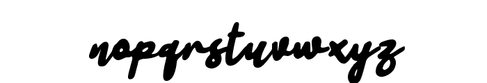 Oblur Signature Font LOWERCASE