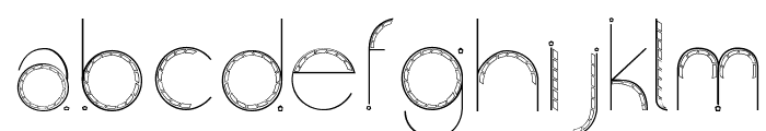 Obscura Font LOWERCASE