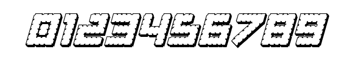 Obsidian Blade 3D Italic Font OTHER CHARS