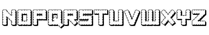 Obsidian Blade 3D Font LOWERCASE