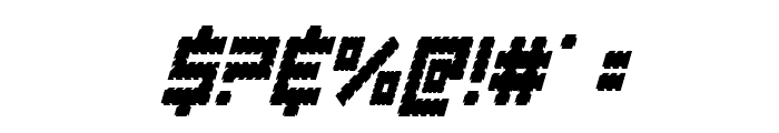 Obsidian Blade Condensed Ital Font OTHER CHARS