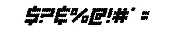 Obsidian Blade Italic Font OTHER CHARS