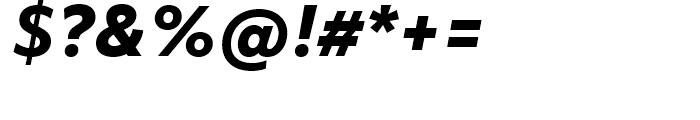 Objektiv Mk ExtraBold Italic Font OTHER CHARS