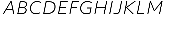 Objektiv Mk Light Italic Font UPPERCASE