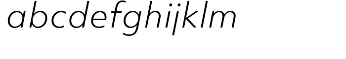 Objektiv Mk Light Italic Font LOWERCASE