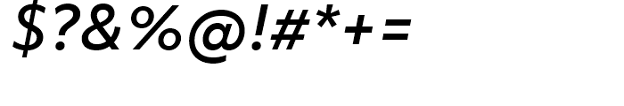 Objektiv Mk Medium Italic Font OTHER CHARS