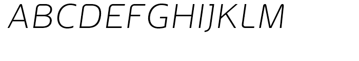 Oblik Light Italic Font UPPERCASE