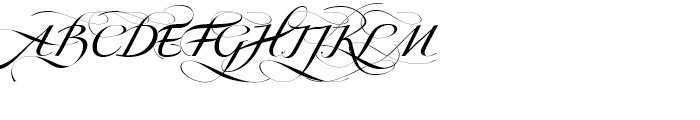 Obsession A Font UPPERCASE