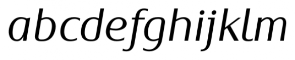 Oblik Classic Light Italic Font LOWERCASE