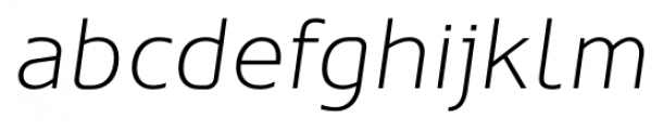 Oblik Light Italic Font LOWERCASE
