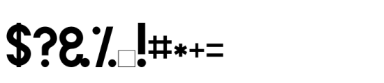Obade Regular Font OTHER CHARS