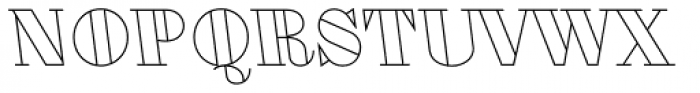 Oban Triangle Outline Back Italic Font UPPERCASE
