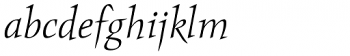 Obelisk Std Light Italic Font LOWERCASE