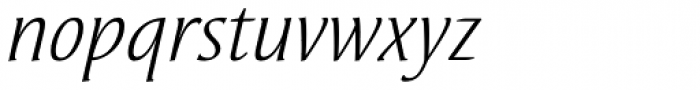 Oberon Serif EF Book Italic OsF Font LOWERCASE