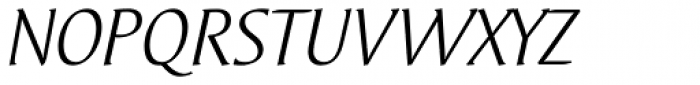 Oberon Serif EF Book Italic Font UPPERCASE