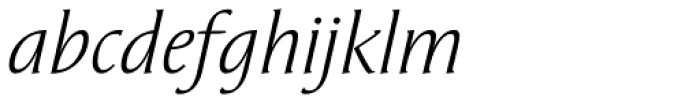 Oberon Serif EF Book Italic Font LOWERCASE