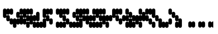 Obert Reclined 0 Font UPPERCASE