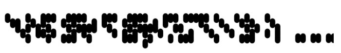 Obert Reclined 0 Font UPPERCASE