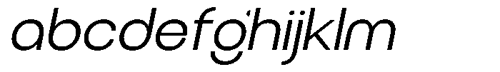 Obigart Light Semi Expanded Slant FONT