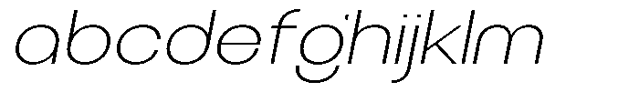 Obigart Thin Expanded Slant FONT