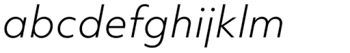 Objektiv Mk1 Light Italic Font LOWERCASE