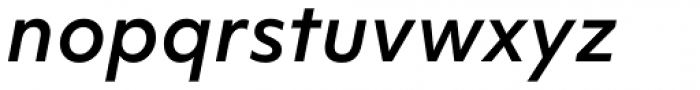 Objektiv Mk1 Medium Italic Font LOWERCASE