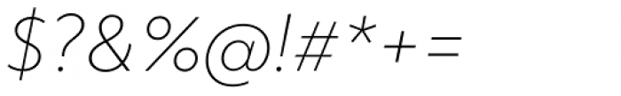 Objektiv Mk1 Thin Italic Font OTHER CHARS