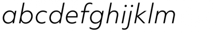 Objektiv Mk2 Light Italic Font LOWERCASE