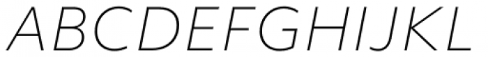 Objektiv Mk2 Thin Italic Font UPPERCASE
