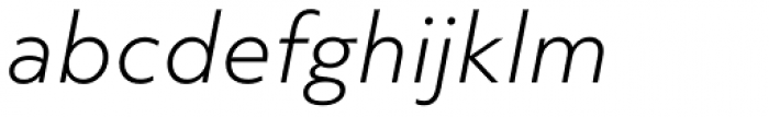 Objektiv Mk3 Light Italic Font LOWERCASE