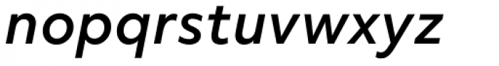 Objektiv Mk3 Medium Italic Font LOWERCASE