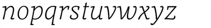 Obla Thin Italic Font LOWERCASE