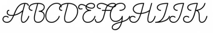 Honeydew Monoline Cursive Font