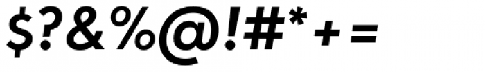 Oblivian Text Semi Bold Italic Font OTHER CHARS