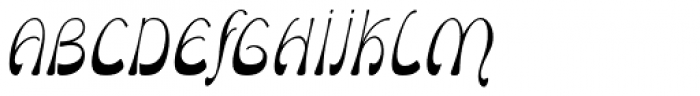 Oblonga Italic Font UPPERCASE